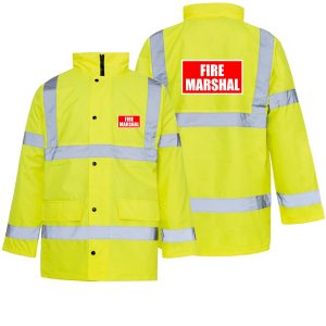 Fire marshal Hi VisTraffic Jacket yellow